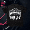 Playera Oversize para GYM "Gym Life" blanca || GYM