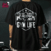 Playera Oversize para GYM "Gym Life" blanca || GYM