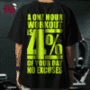 Playera Oversize para GYM "A One Hour Workout Is 4% of Your Day No Excuses" || GYM