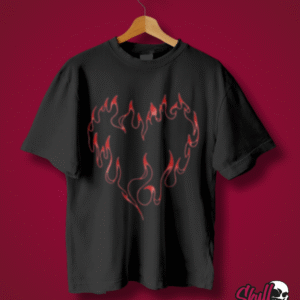 Playera Casual HEART ON FIRE
