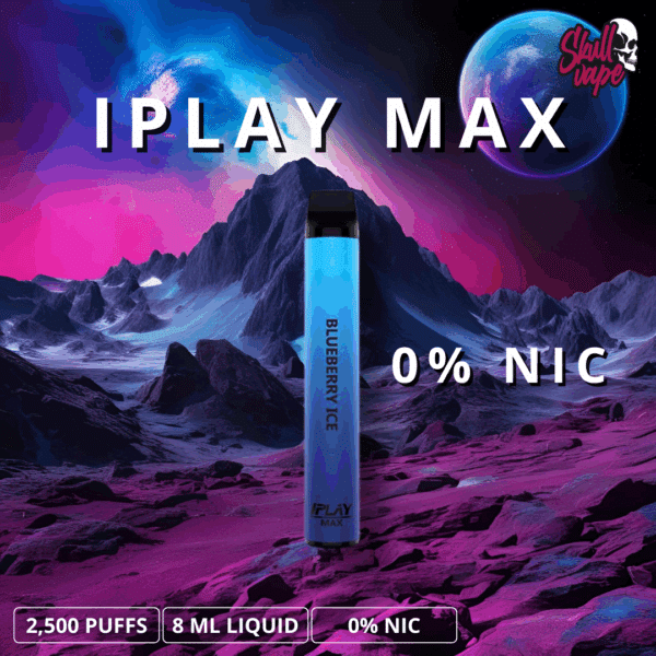 IPLAY Max 2500 Puffs || 0% NIC