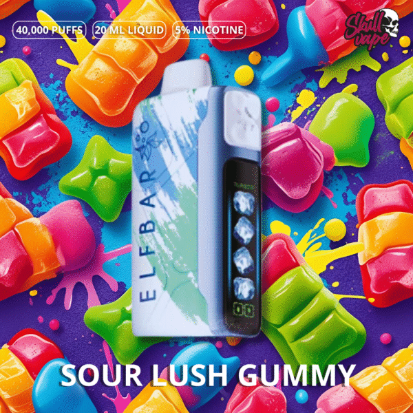 Sour Lush Gummy - ELFBAR Ice King 40000