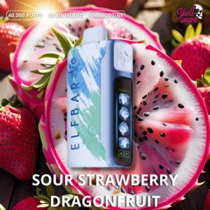 Sour Strawberry Dragonfruit - ELFBAR Ice King 40000