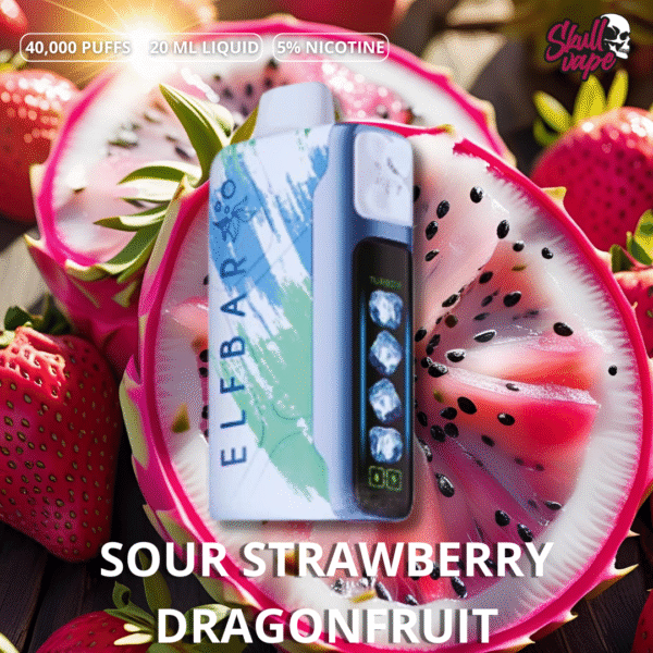 Sour Strawberry Dragonfruit - ELFBAR Ice King 40000